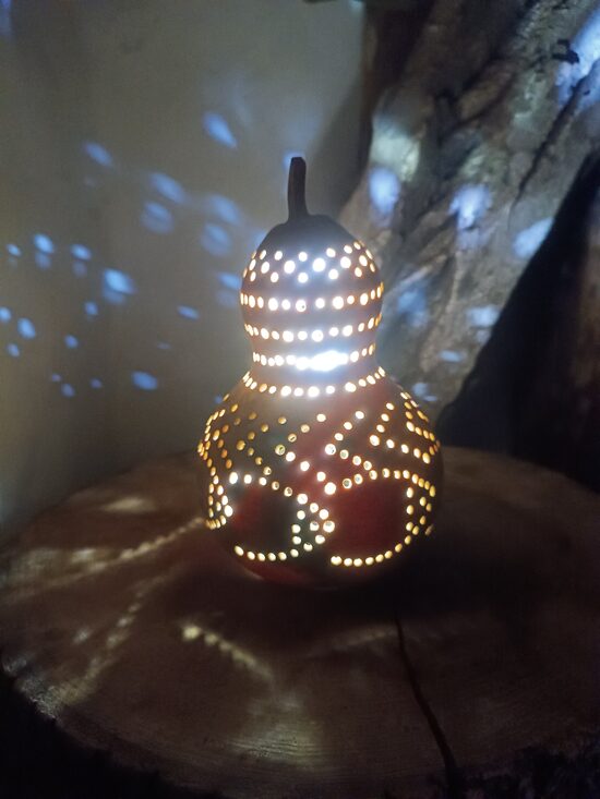 Lampe calebasse